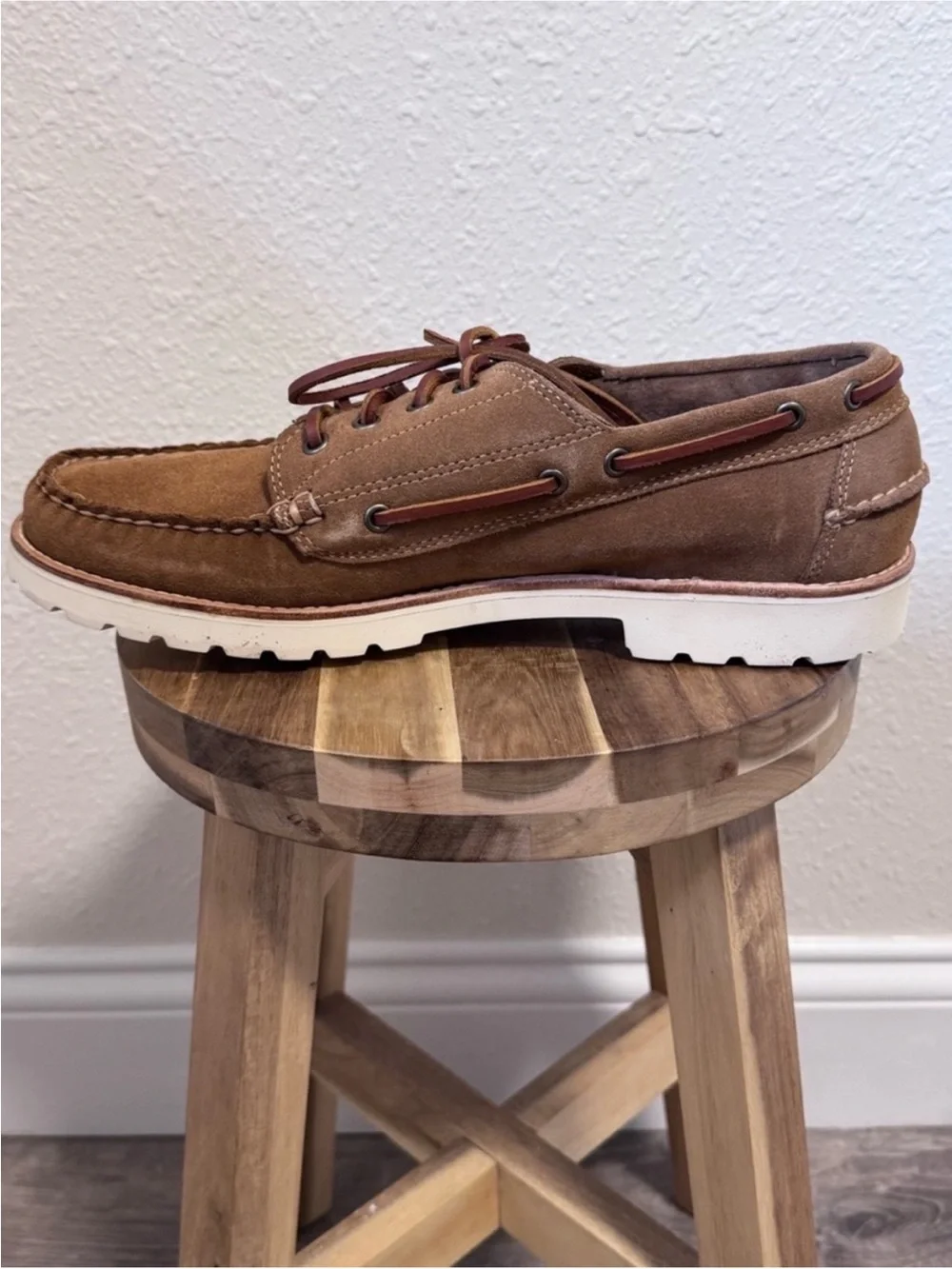 G.H. Bass NIB Ranger Camp Moc Suede Brown Shoes Men’s Size UK11 New In Box